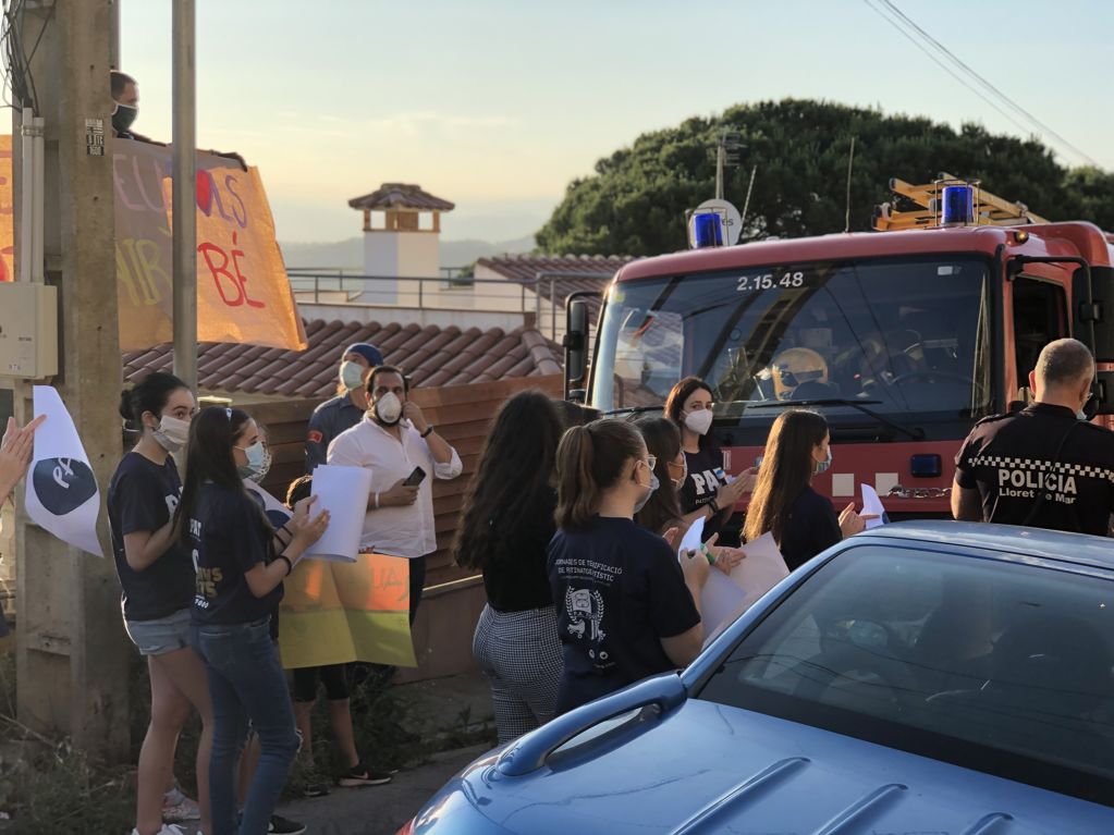 PA Tordera en el acto solidario por Laura Castells